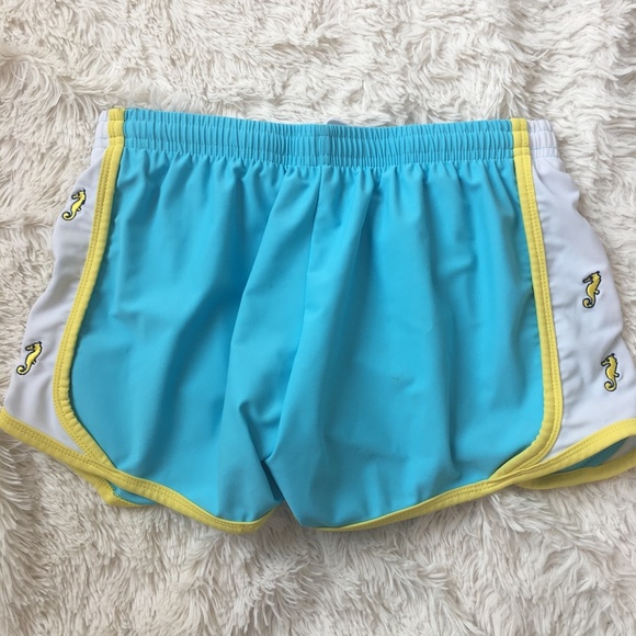 Krass & Co.: Blue Seahorse Workout Shorts - Picture 1 of 8